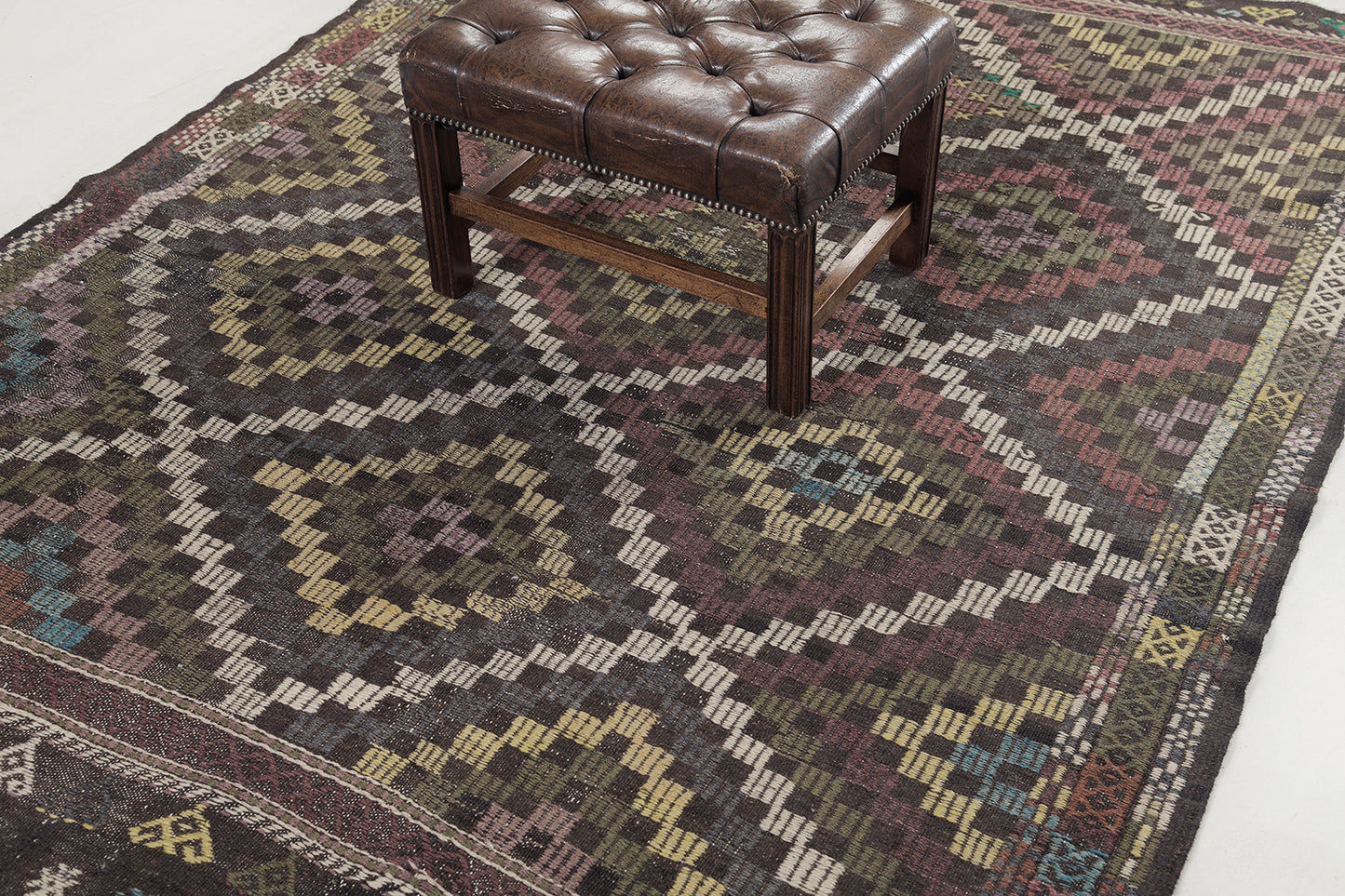 Vintage Turkish Anatolian Jejim Kilim