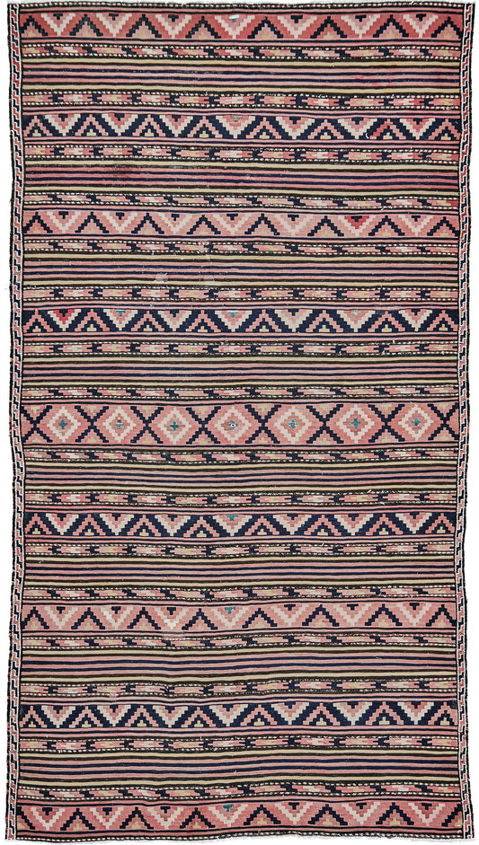 Vintage Caucasian Kilim