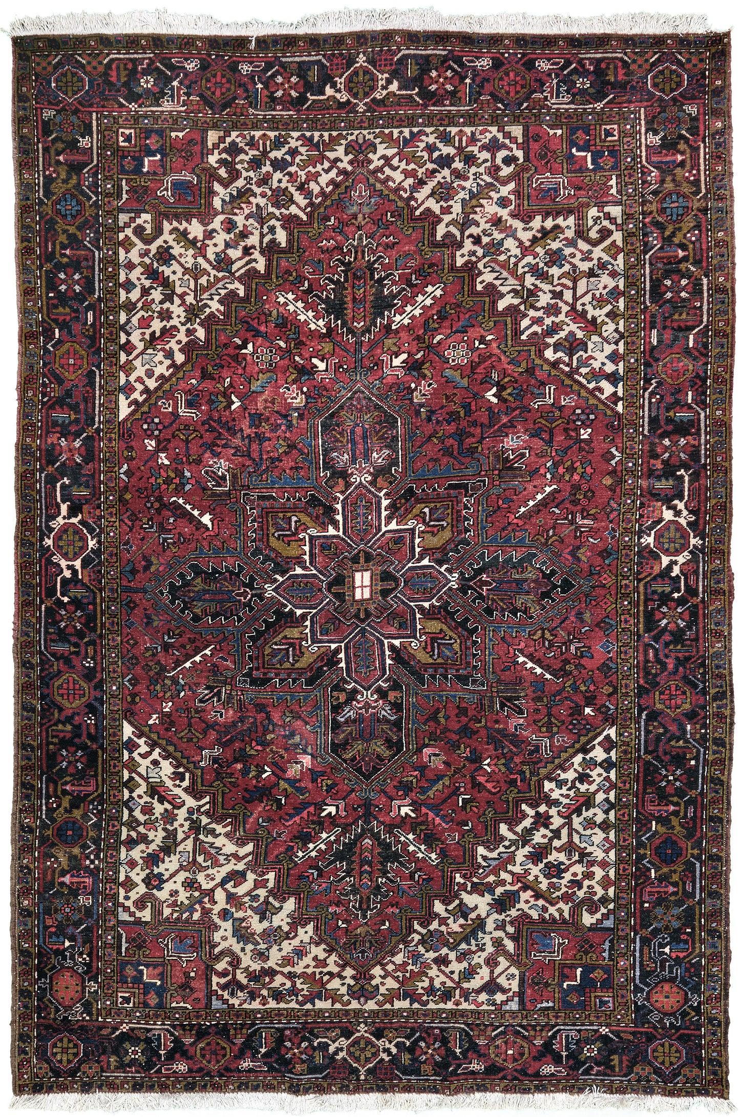Persian Rug 3436 Vintage Persian Heriz Serapi Style Rug 29763