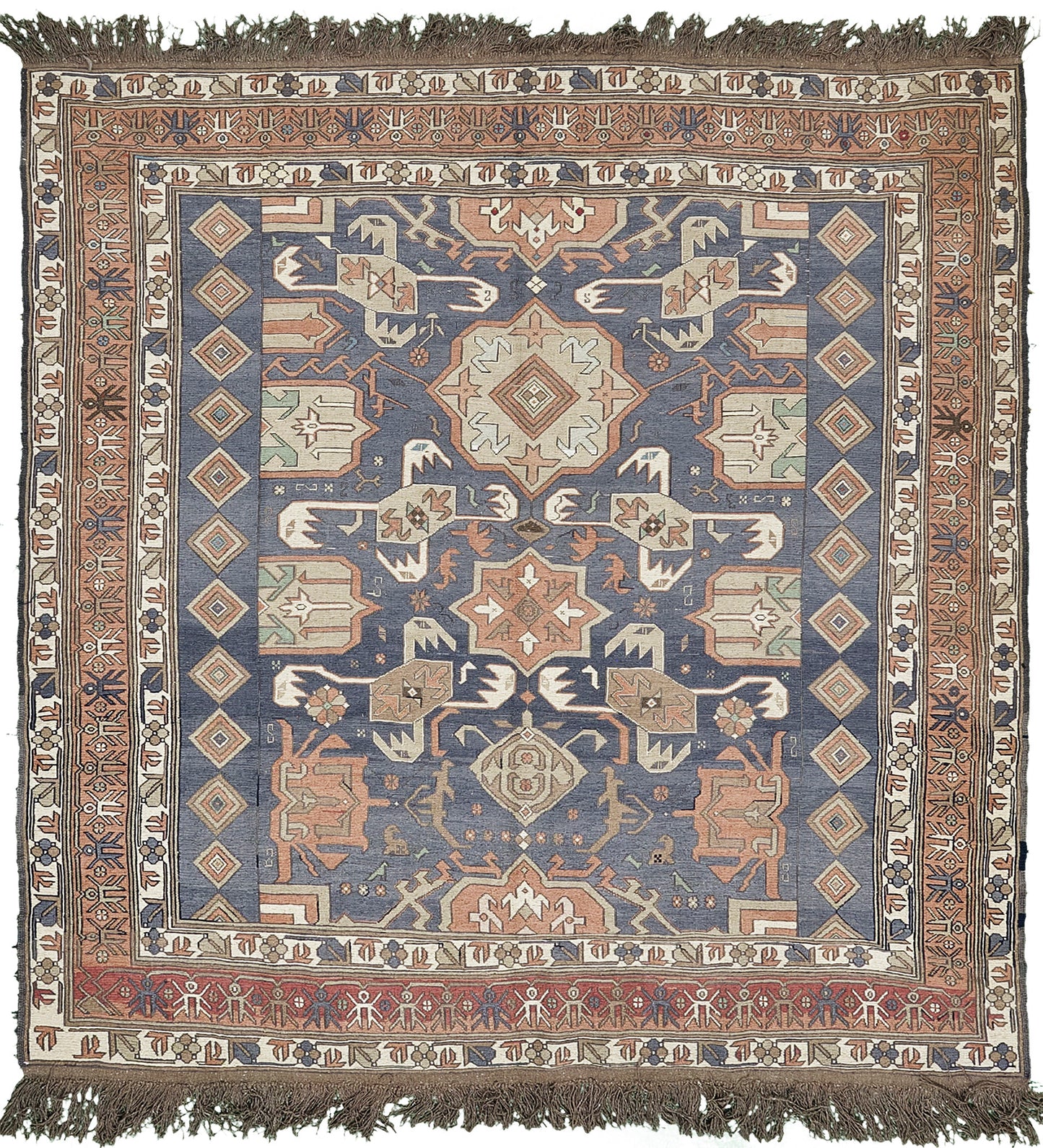 Vintage Tribal Soumak Kilim
