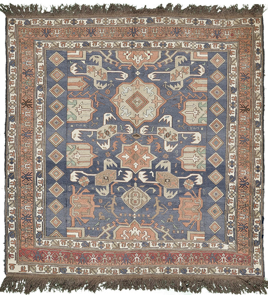 Vintage Tribal Soumak Kilim