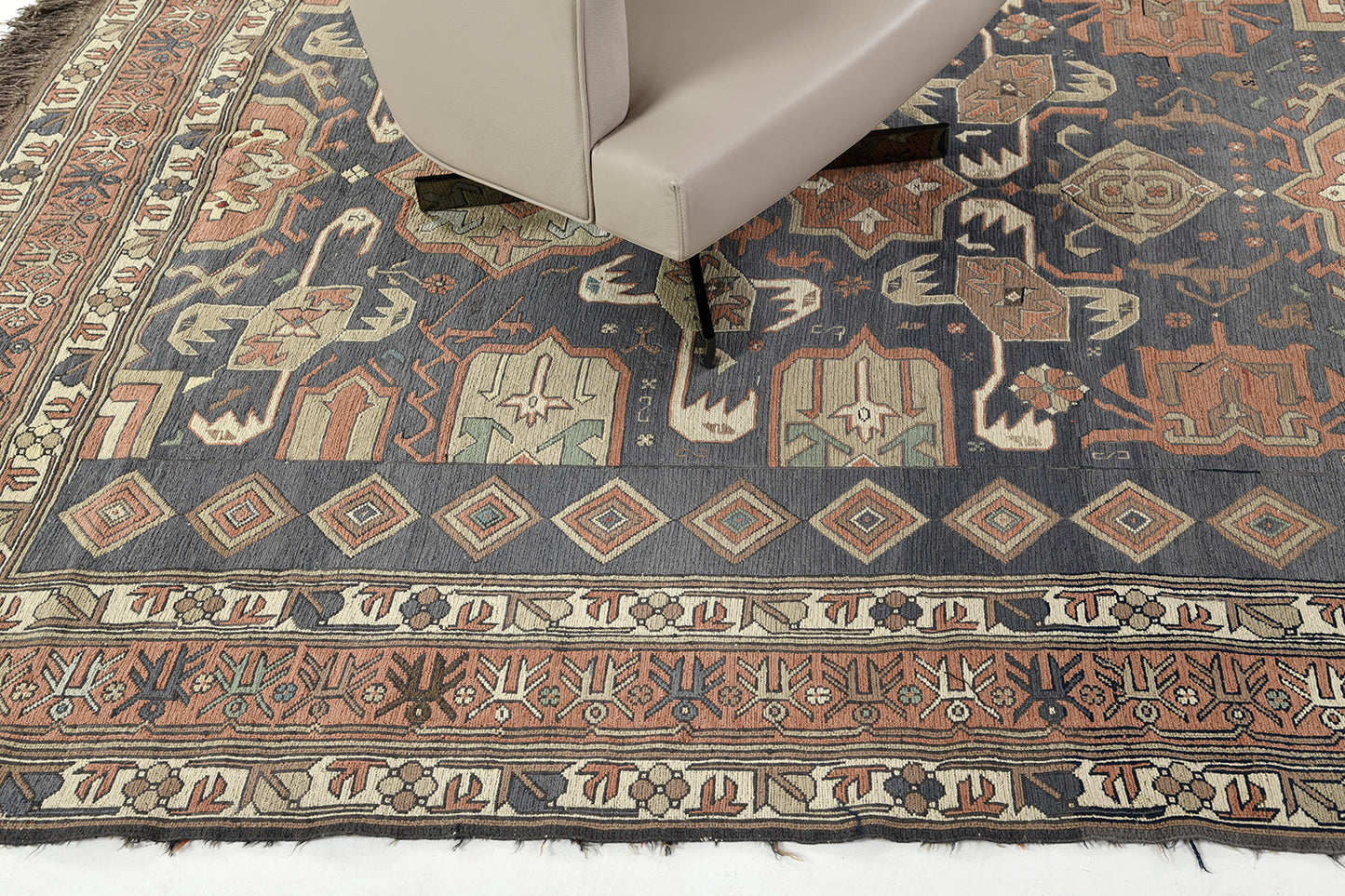 Vintage Tribal Soumak Kilim