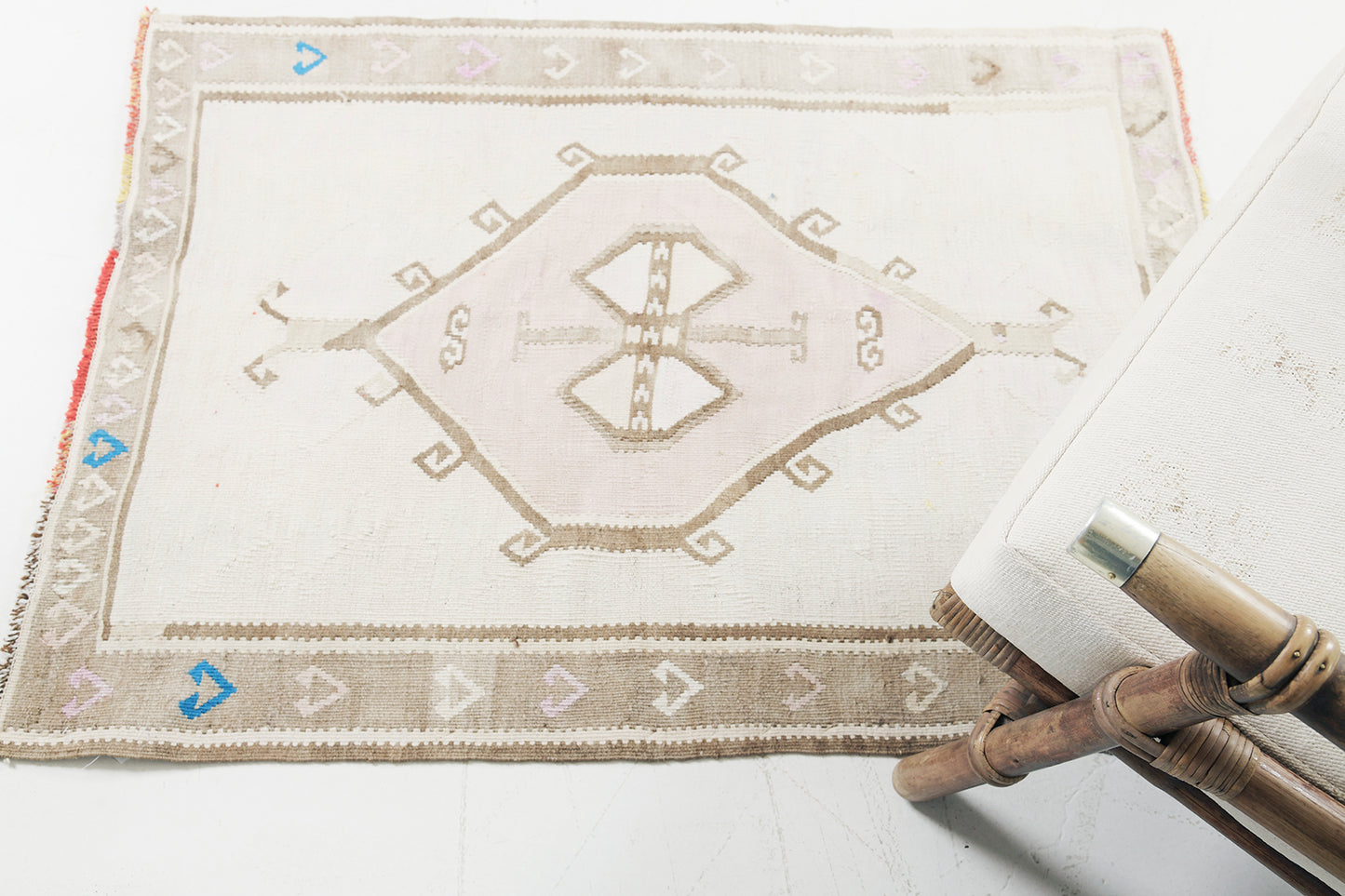 Vintage Turkish Kars Kilim