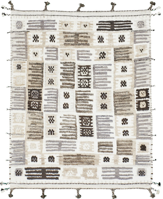 Modern Rug Image 4946 Haki, Kust Collection