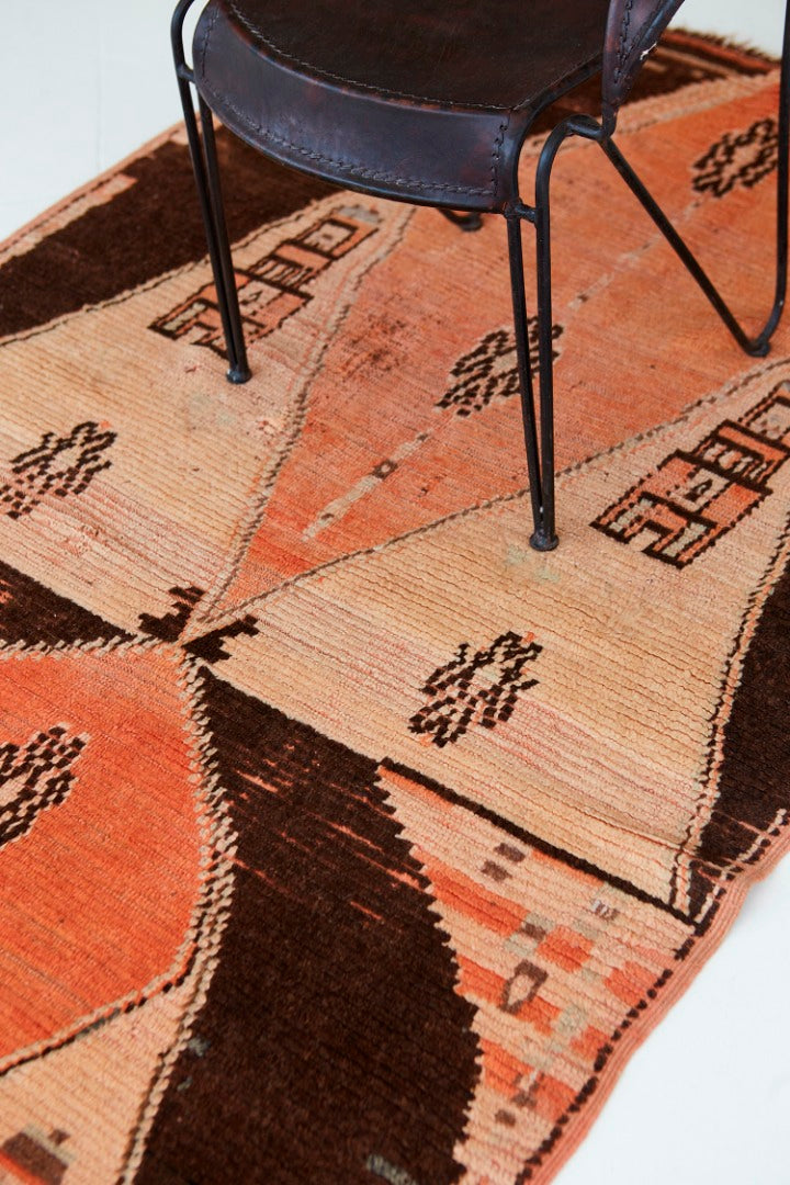 Vintage Moroccan Azilal Tribe Berber Rug