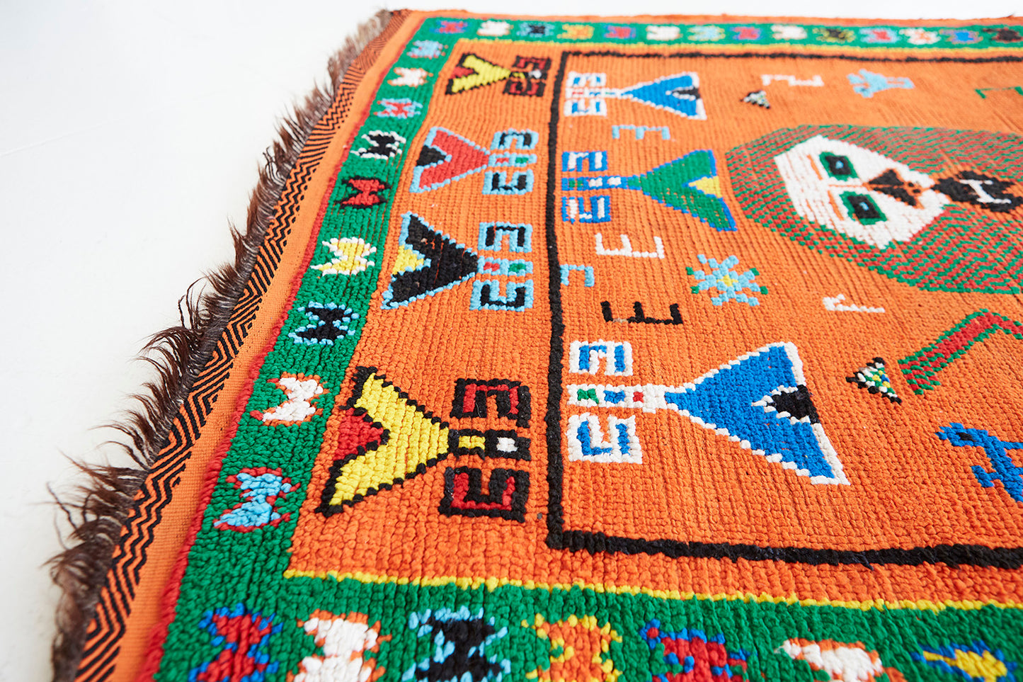 Vintage Moroccan Beni M'Guild Tribe Rug