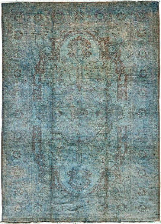 Overdyed Egyptian Revival Rug
