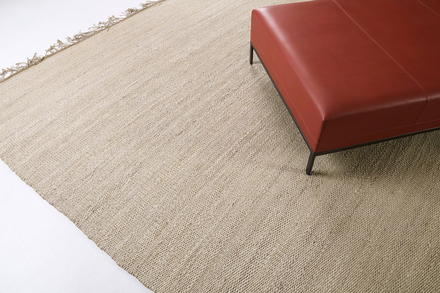 Hemp Sand Flatweave Loam White Shell
