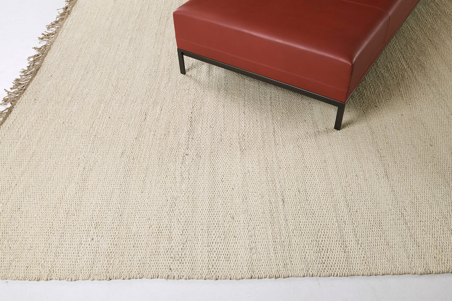 Hemp Sand Flatweave Loam White Tide