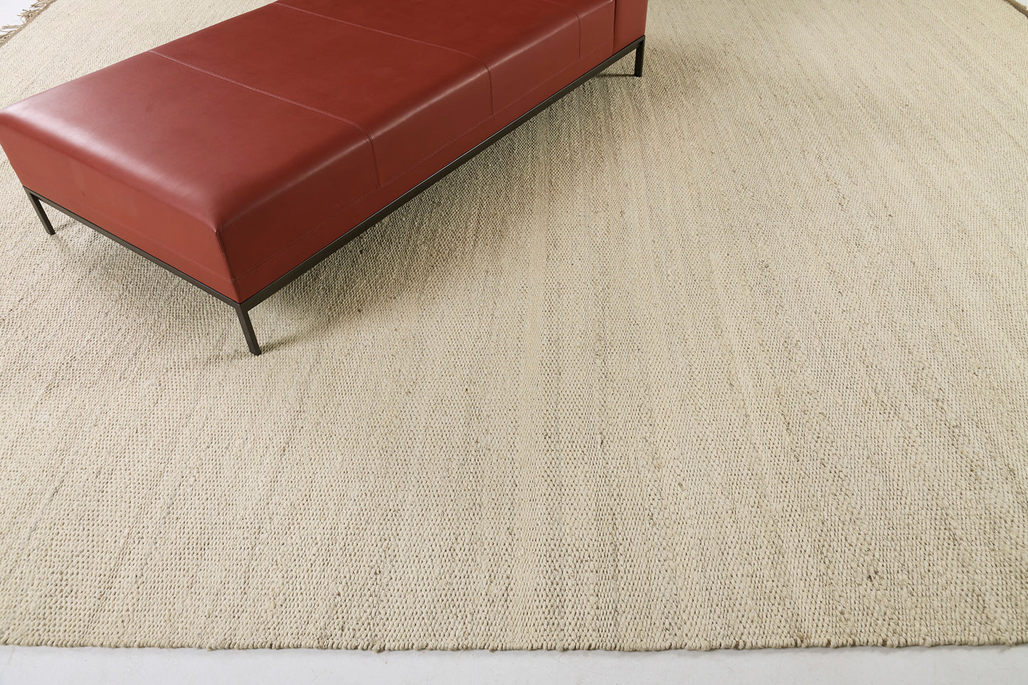 Hemp Sand Flatweave Loam White Tide