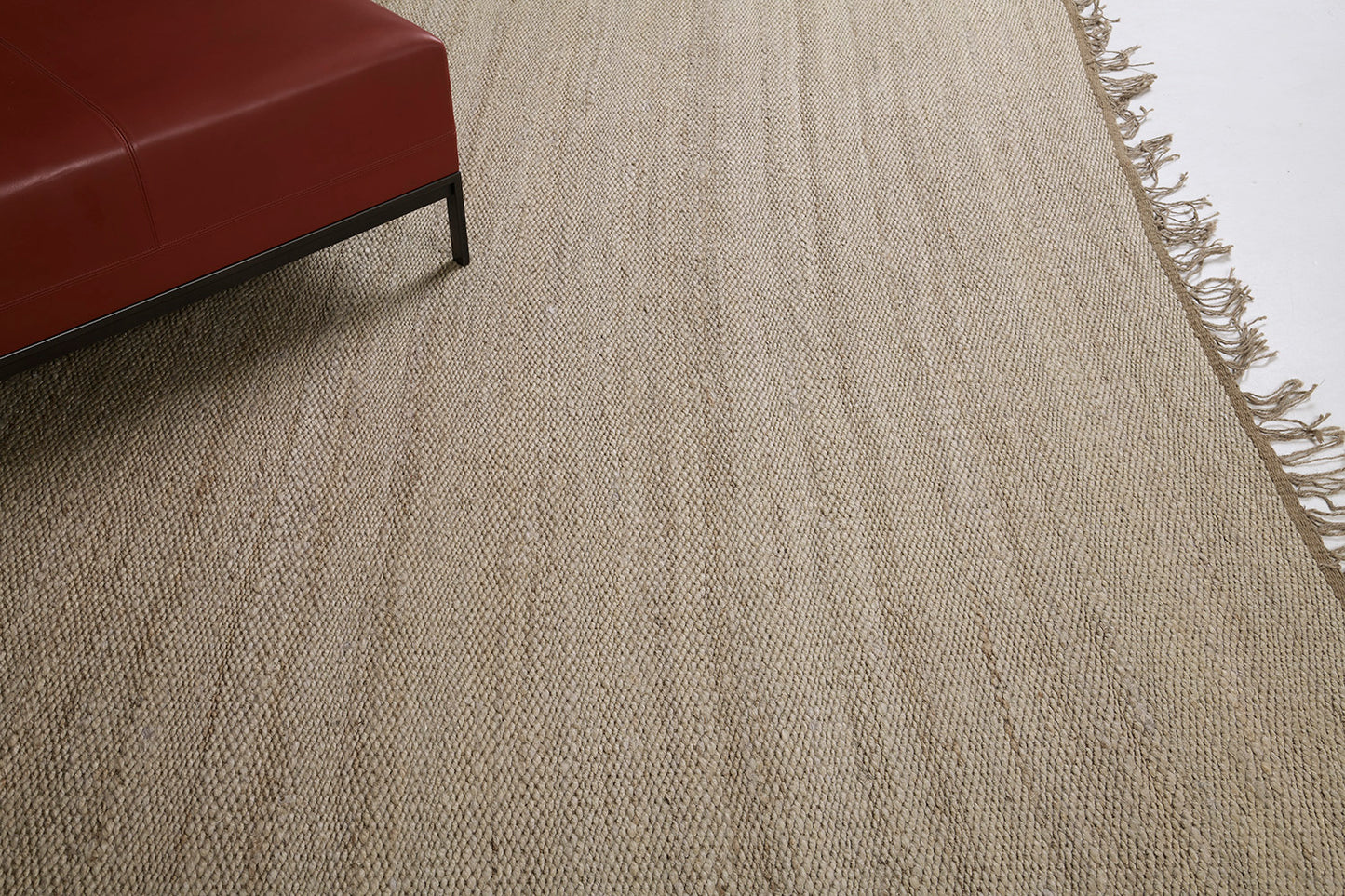 Hemp Sand Flatweave Loam White Sand
