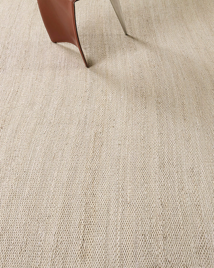 Hemp Sand Flatweave in White Shell, Loam Collection