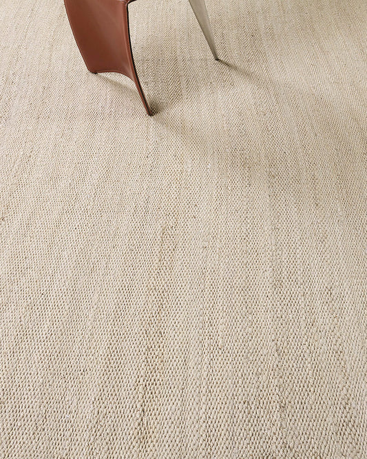 Hemp Sand Flatweave in White Shell, Loam Collection