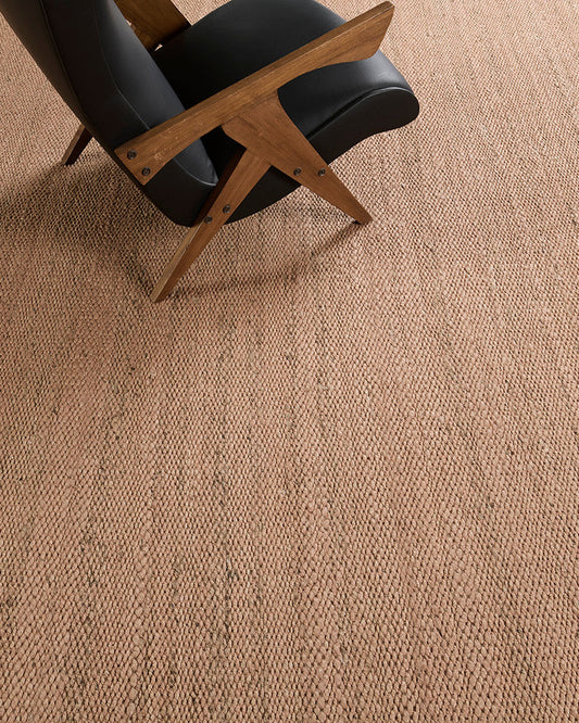 Hemp Sand Flatweave in Terracotta, Loam Collection