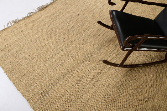 Hemp Sand Flatweave in Saffron, Loam Collection