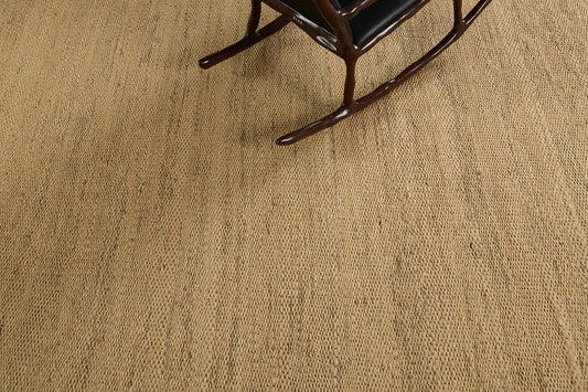 Hemp Sand Flatweave in Saffron, Loam Collection