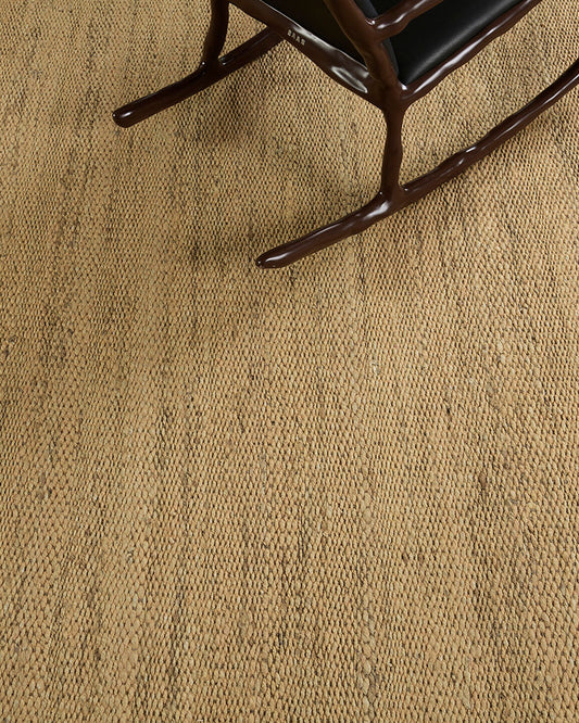 Hemp Sand Flatweave in Saffron, Loam Collection