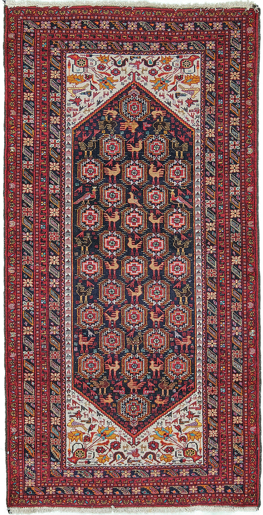 Persian Rug 4344 Vintage Persian Turkoman Runner 30378