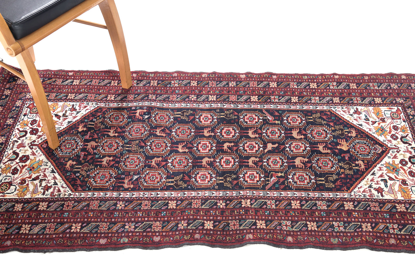 Persian Rug 4346 Vintage Persian Turkoman Runner 30378
