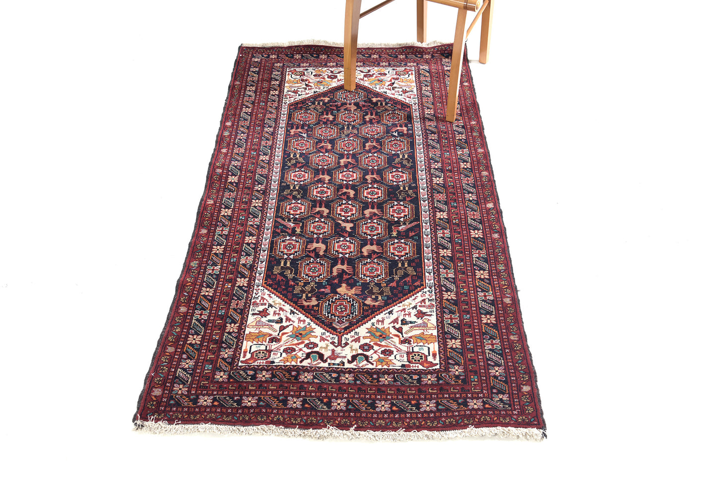 Persian Rug 4350 Vintage Persian Turkoman Runner 30378
