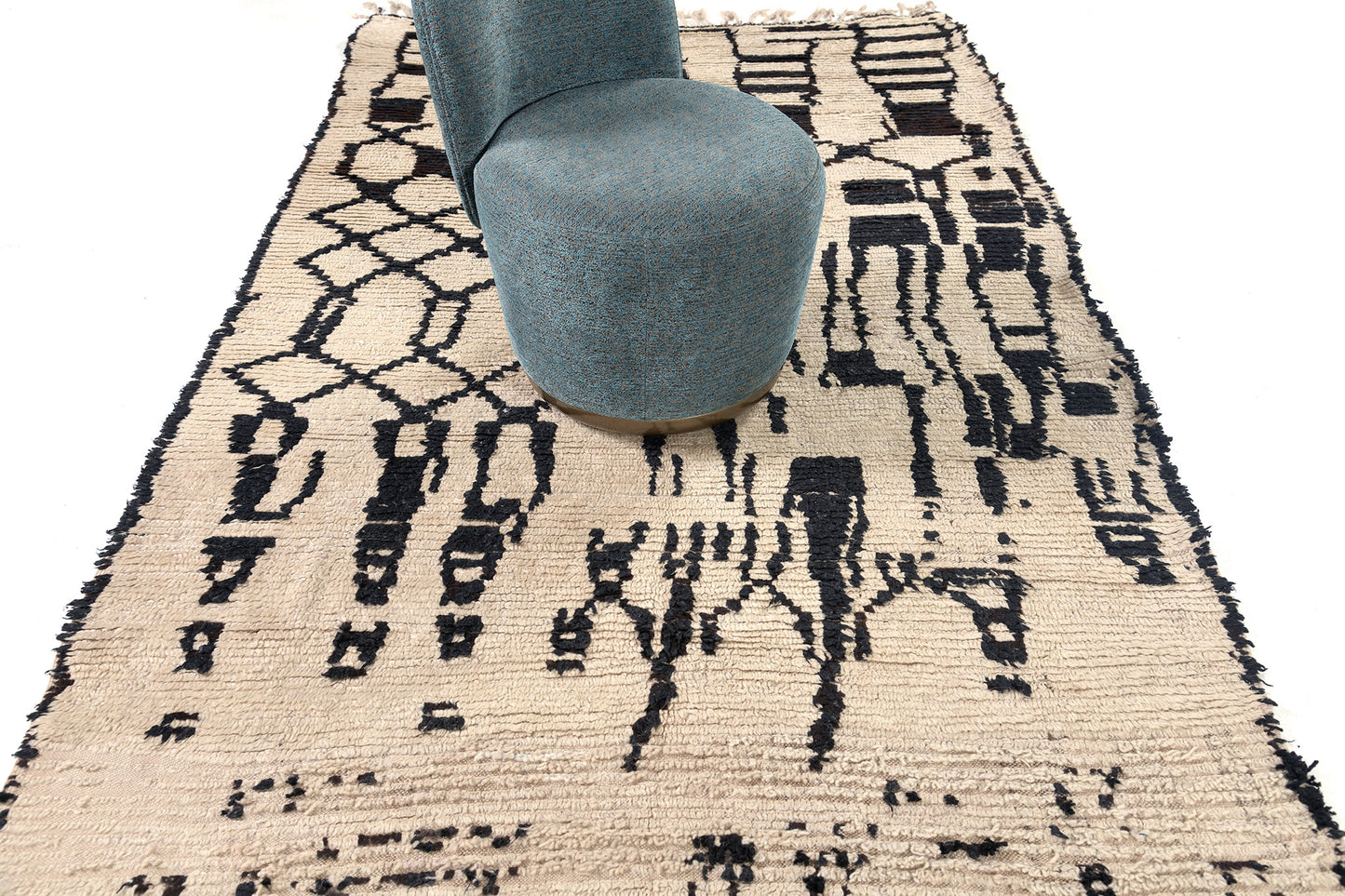 Modern Rug Image 12647 Vintage Moroccan Azilal Tribe Rug