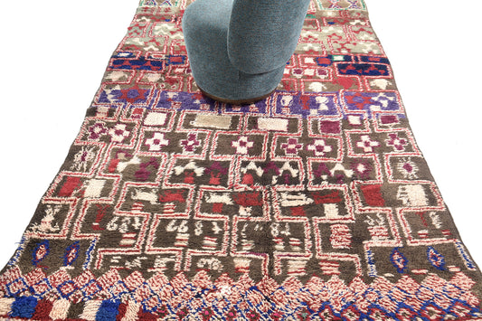 Modern Rug Image 13508 Vintage Moroccan Ourain Tribe Rug