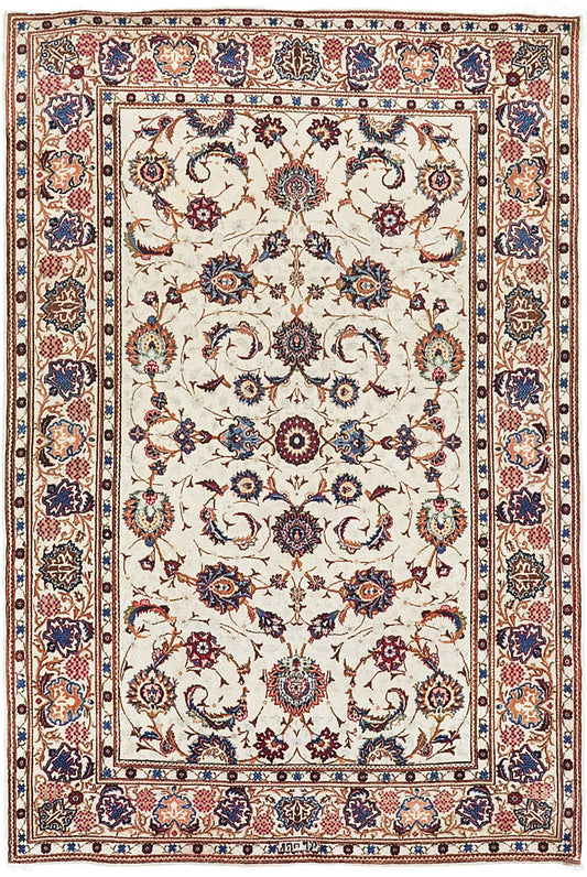 Persian Rug 3622 Vintage Persian Kashan 30405