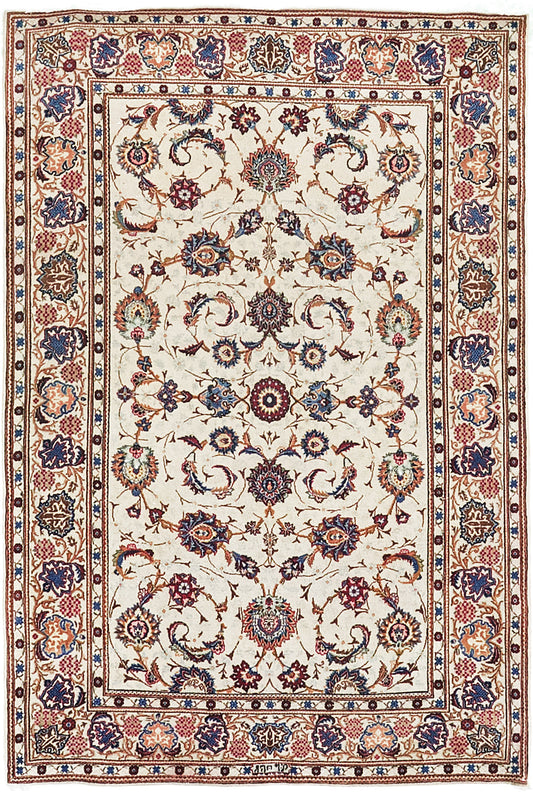 Persian Rug 3622 Vintage Persian Kashan 30405