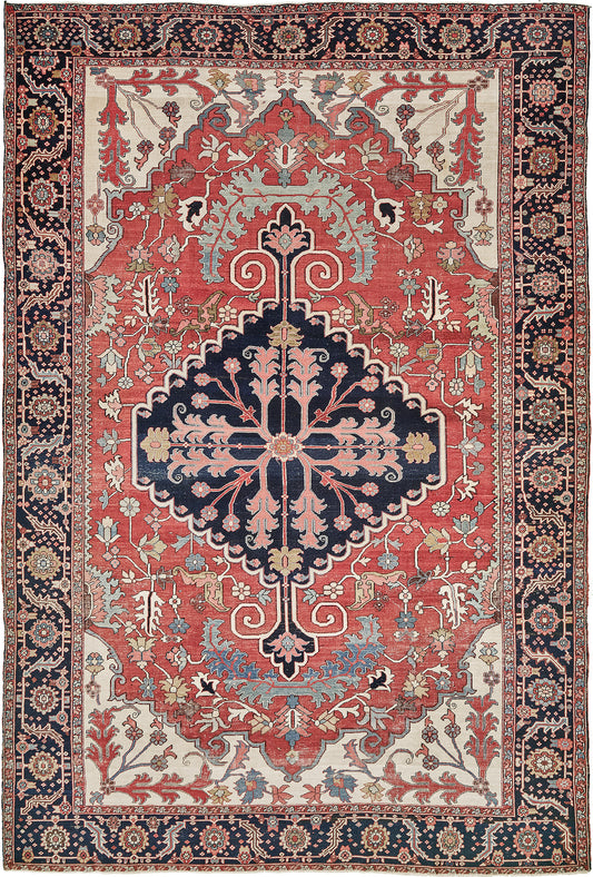 Persian Rug 1898 Antique Persian Serapi 30669