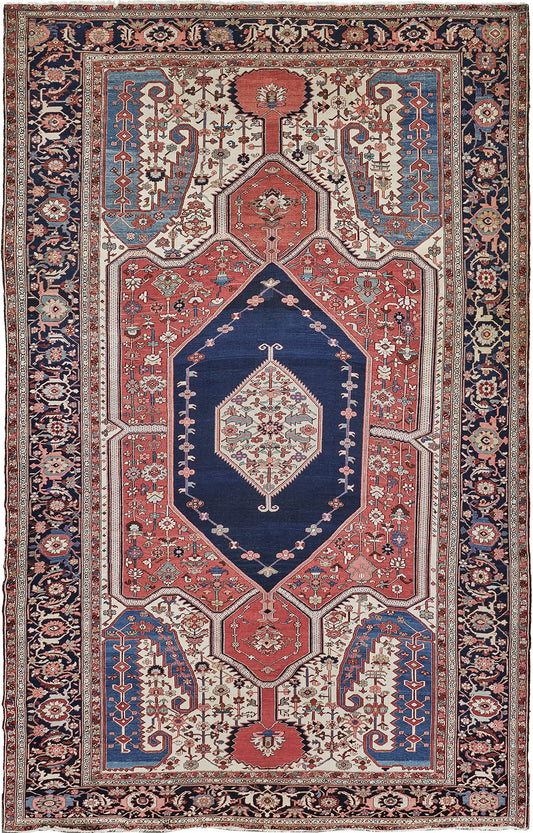 Persian Rug 1910 Antique Persian Serapi 30756