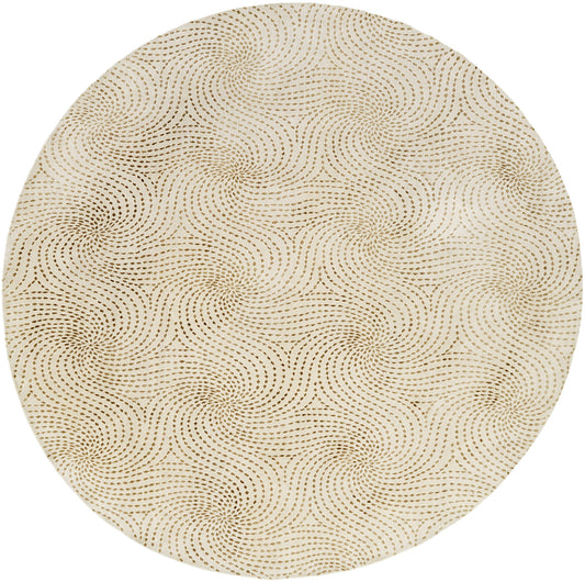 Modern Nepalese Round Rug