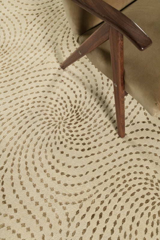 Modern Nepalese Round Rug