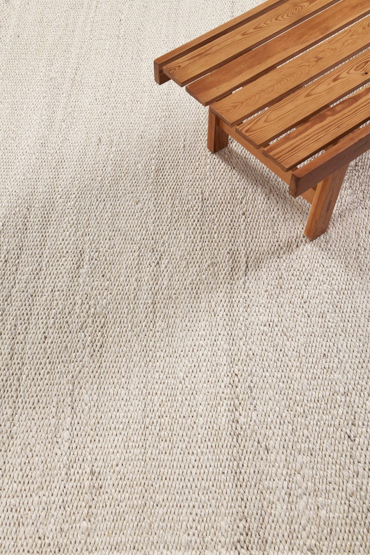 Hemp Sand Flatweave Loam White Shell