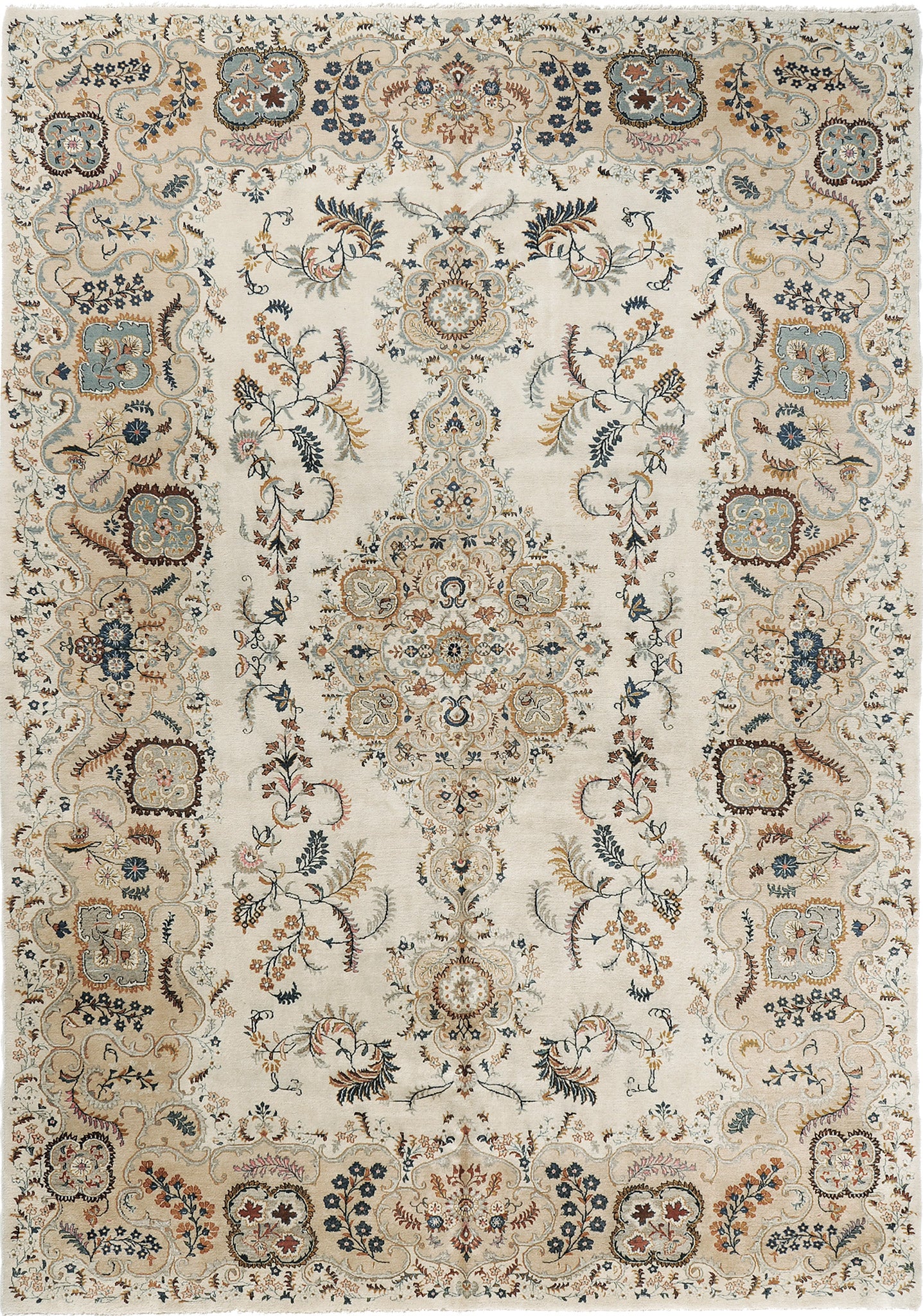 Vintage Persian Kashan Rug 53332