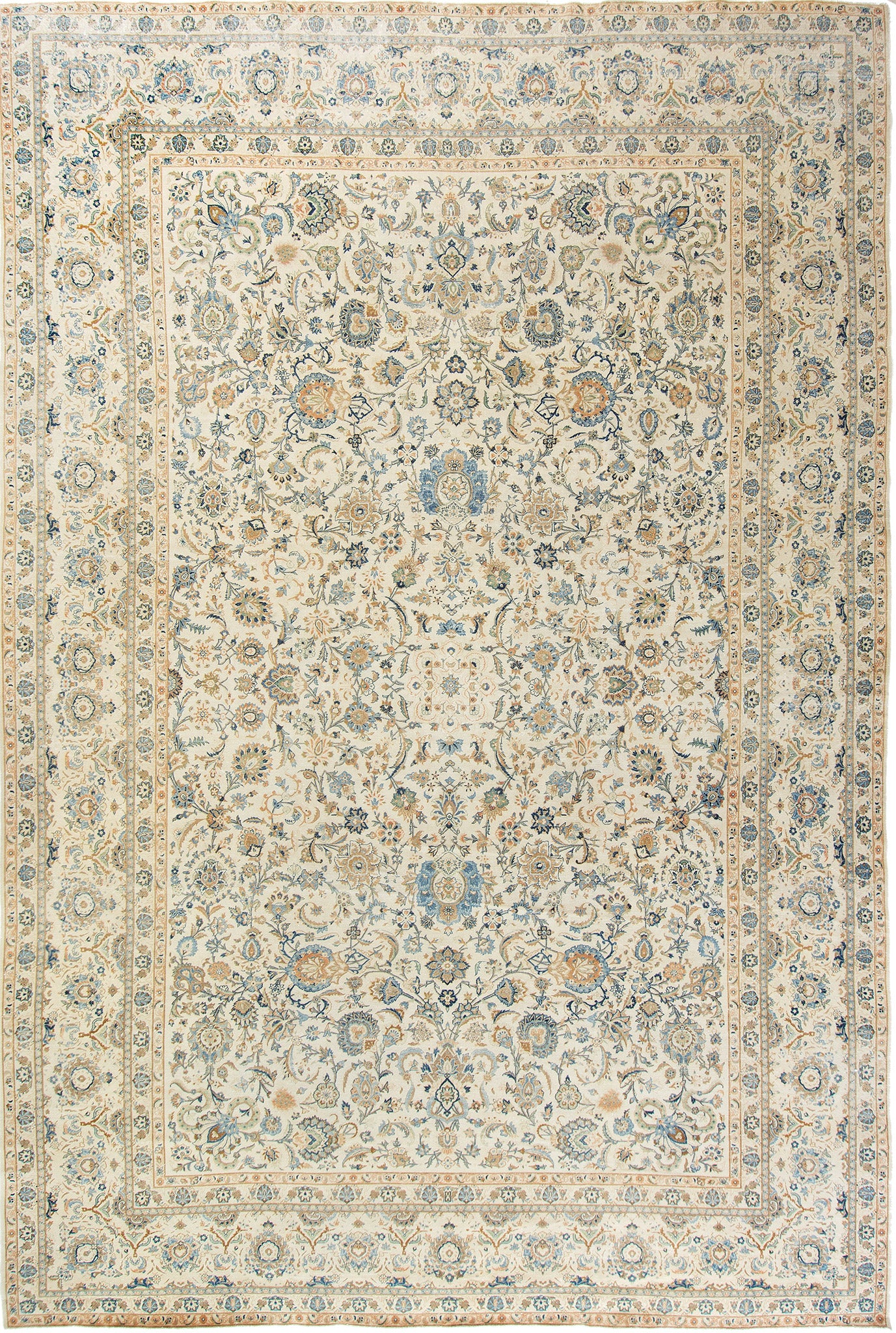 Vintage Persian Kashan Rug Allover Design 50453