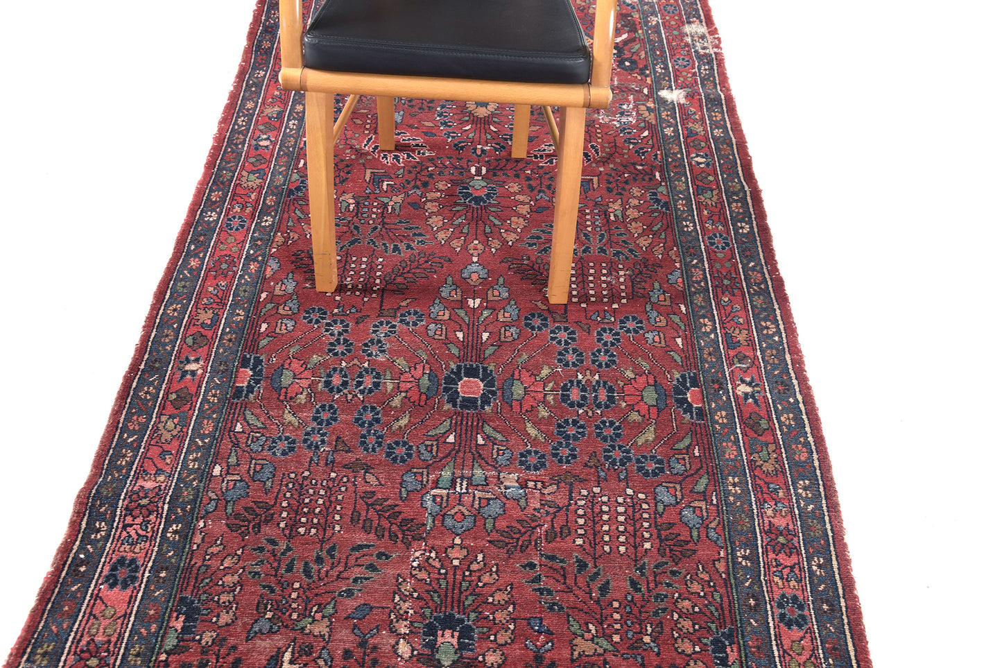 Persian Rug 3874 Vintage Persian Lilihan Distressed Runner 51080