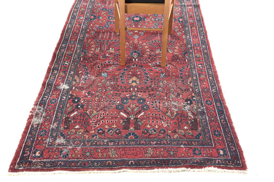 Persian Rug 3873 Vintage Persian Lilihan Distressed Runner 51080