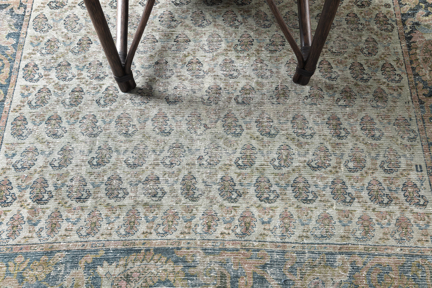 Persian Rug 1533 Antique Persian Malayer Bote Rug Paisley Design 51301