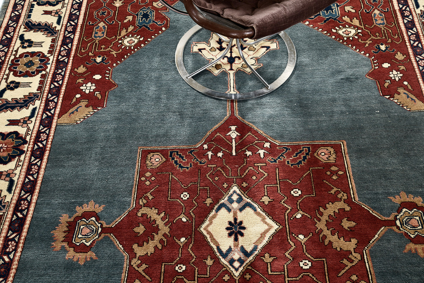 Persian Rug 3406 Vintage Persian Heriz Rug 51929