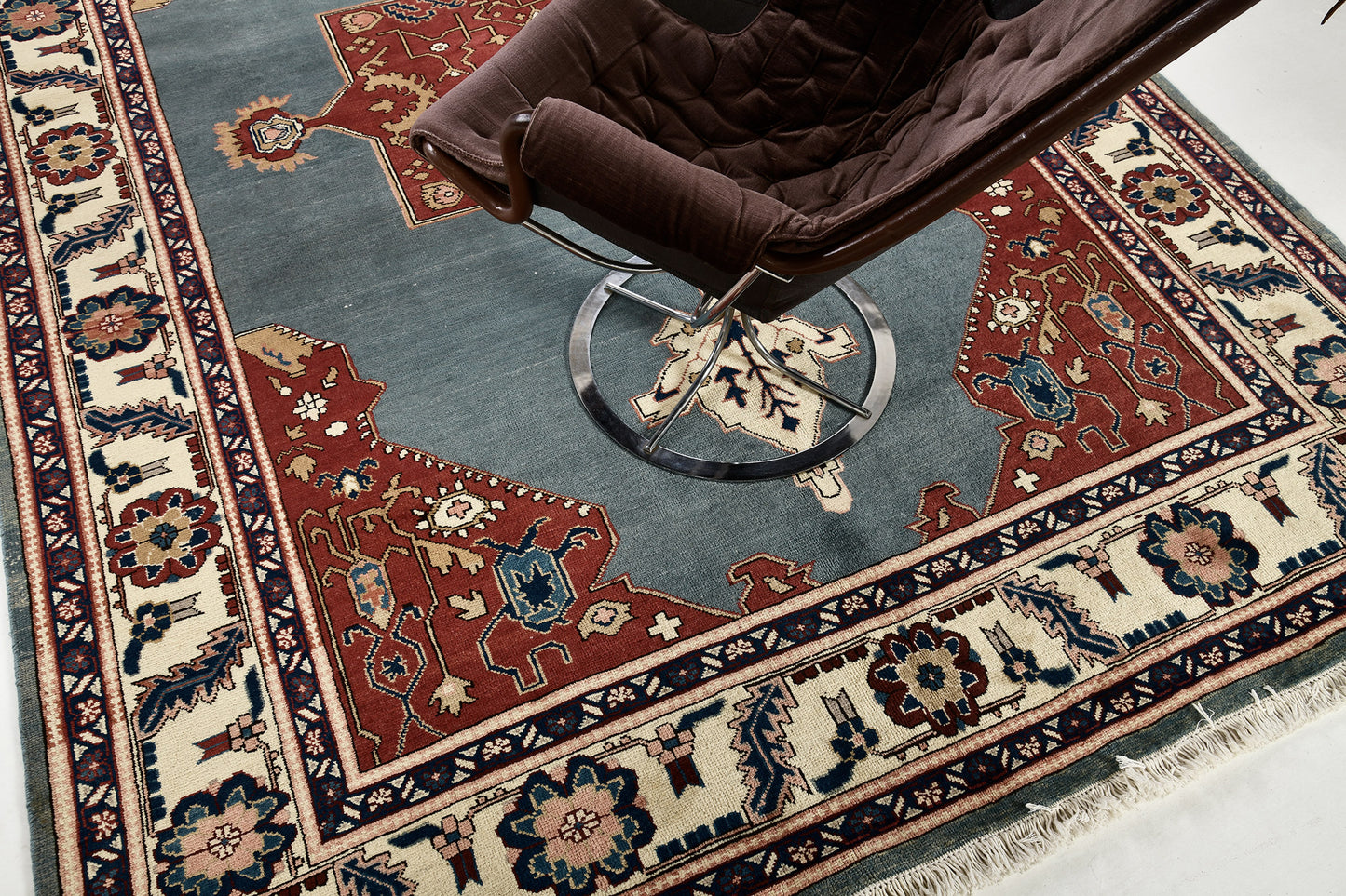 Persian Rug 3405 Vintage Persian Heriz Rug 51929