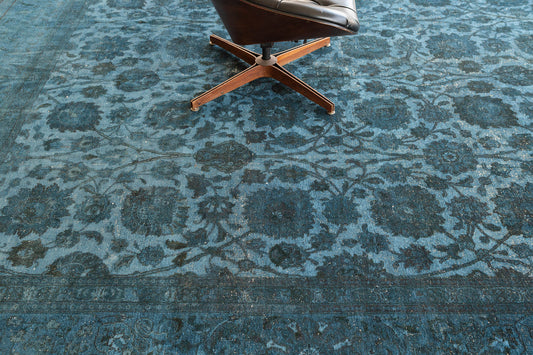 Persian Rug 4051 Vintage Persian Overdyed Tabriz Rug 52524