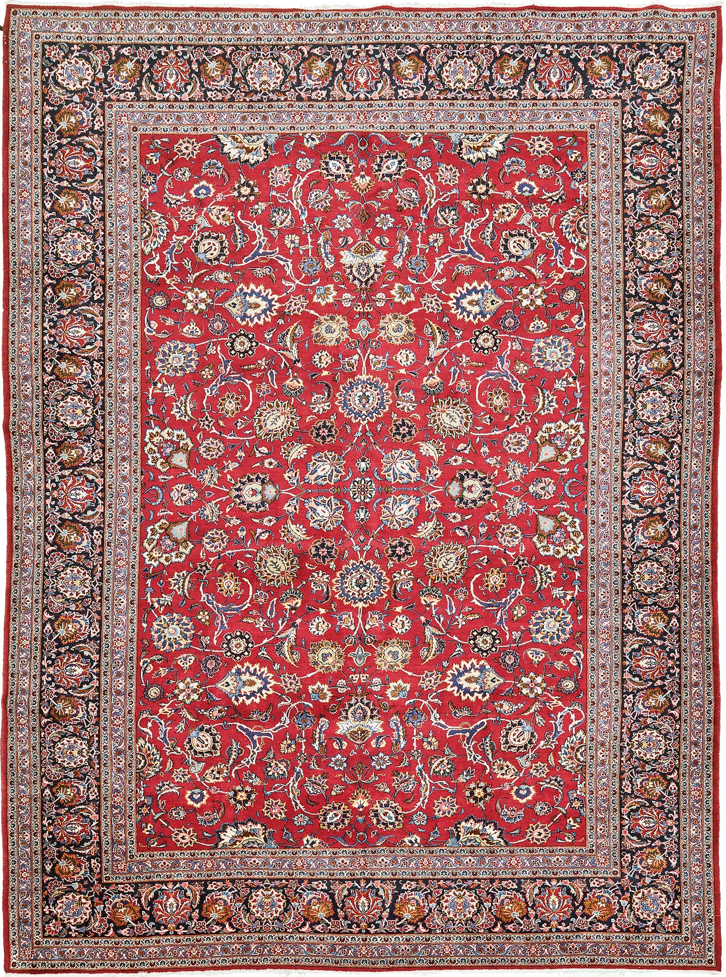Persian Rug 3629 Vintage Persian Kashan 52602