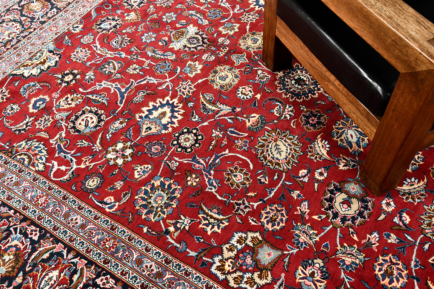 Persian Rug 3635 Vintage Persian Kashan 52602