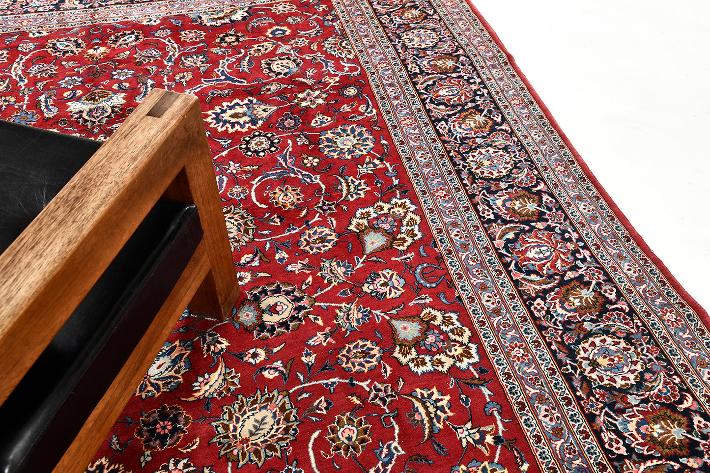 Persian Rug 3634 Vintage Persian Kashan 52602