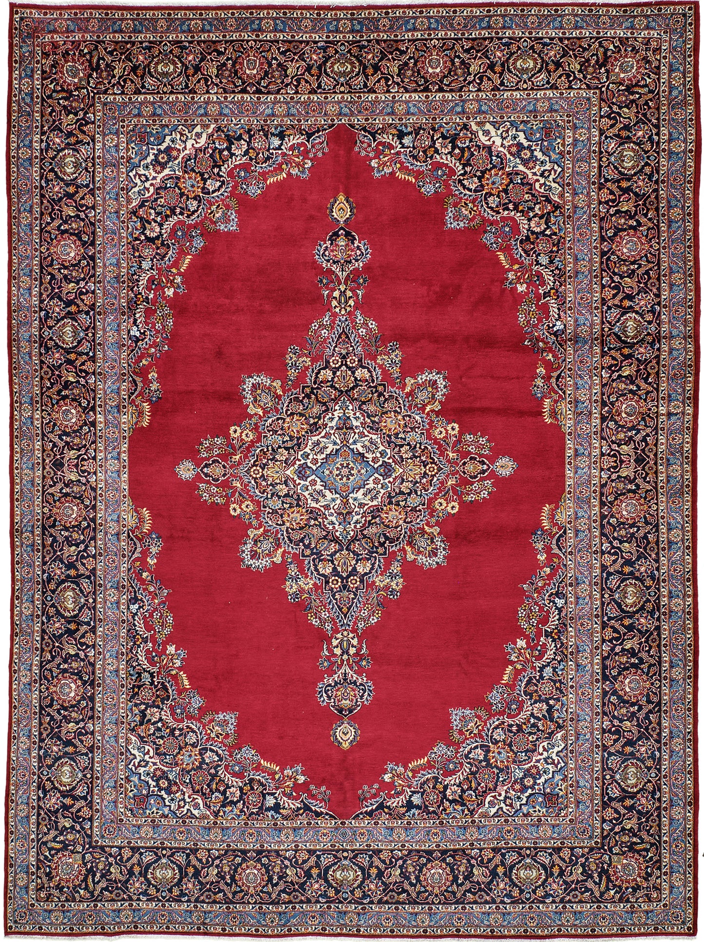 Persian Rug 3636 Vintage Persian Kashan 53338