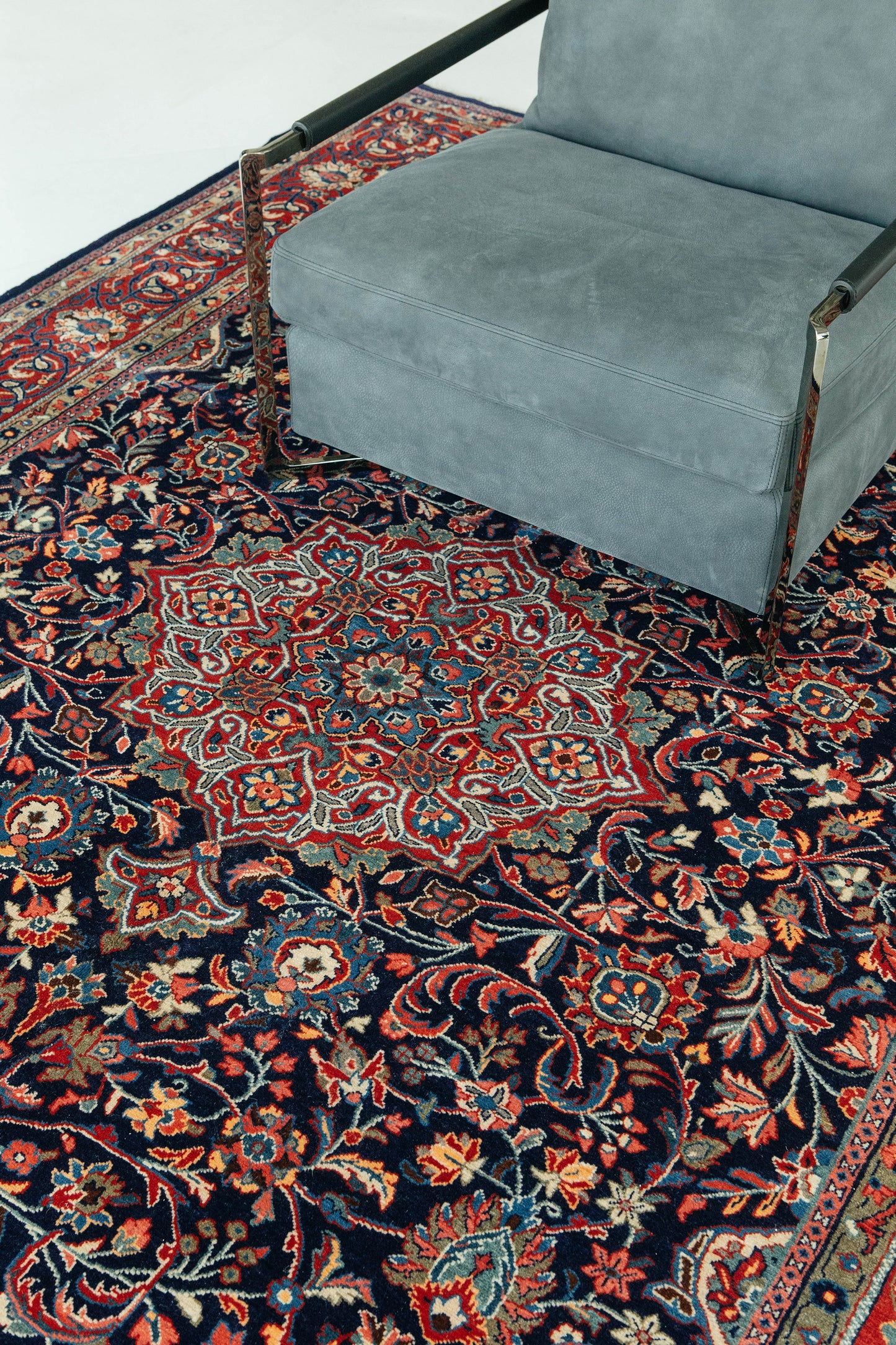 Persian Rug 3898 Vintage Persian Mahal Rug 53564