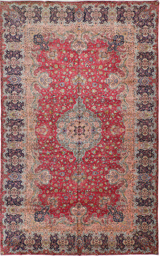 Persian Rug 4237 Vintage Persian Tabriz 53755