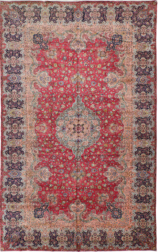 Persian Rug 4237 Vintage Persian Tabriz 53755