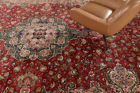 Persian Rug 4238 Vintage Persian Tabriz 53755