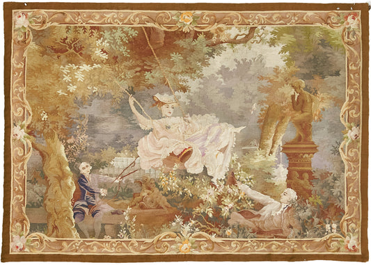 Antique Horizontal French Tapestry